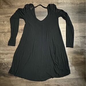 American Eagle Outfitters Black Lace Detail Top